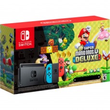 Игровая консоль Nintendo Switch Red & Blue Bundle (игра New Super Mario Bros), 221846, Консоли