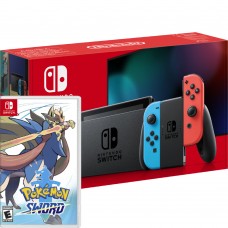 Игровая консоль Nintendo Switch Red & Blue Bundle (игра Pokemon Sword), 221696, Консоли