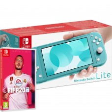 Игровая консоль Nintendo Switch Lite Turquoise Bundle (игра FIFA 20), 221922, Консоли