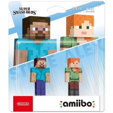 Nintendo Amiibo 2 Minecraft Steve and Alex Super Smash Bros Collection (Switch), ,
