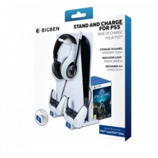Зарядная станция для DualSense и подставка для дисков (PS5, Big Ben), ,