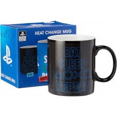 Чашка PlayStation Mug Eat Sleep Repeat Heat Change (Abystyle, 320 ml), ,