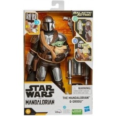 Фігурка Star Wars Galactic Action The Mandalorian and Grogu (Hasbro, висота 30 см), ,