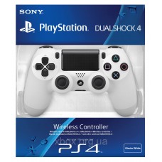 Джойстик Dualshock 4 для игровой приставки Sony Playstation 4 (белый)